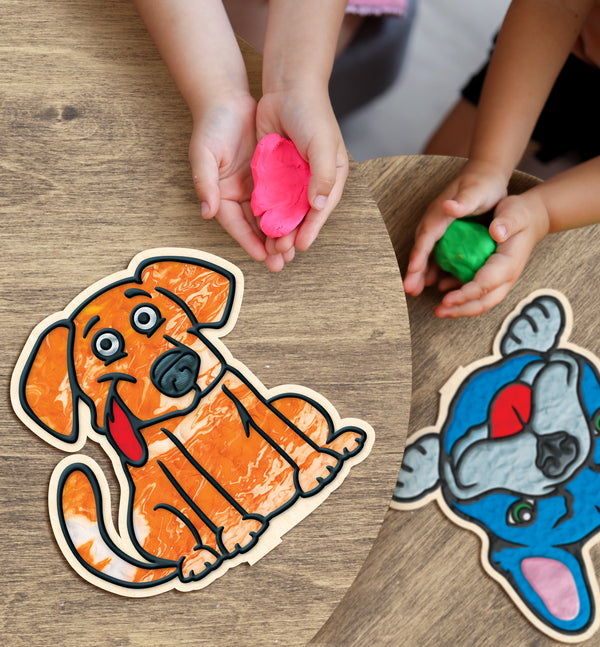 Dog clay colouring kit, Dog themed clay art set, Dog clay craft for kids, DIY dog modelling kit, 3D dog clay project, Sensory dog clay kit, Creative dog craft activity, Non-toxic clay craft set, Puppy clay art kit, Kids dog craft