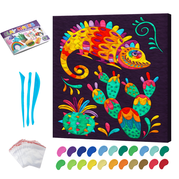 Fiesta Clay Painting 30x30 cm