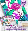 Flamingo clay painting kit with canvas mounted art board, colourful air-dry clay and sculpting tools, offering mess-free sensory play and screen-free creative crafting.
