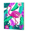 Flamingo clay painting kit with canvas mounted art board, colourful air-dry clay and sculpting tools, offering mess-free sensory play and screen-free creative crafting.
