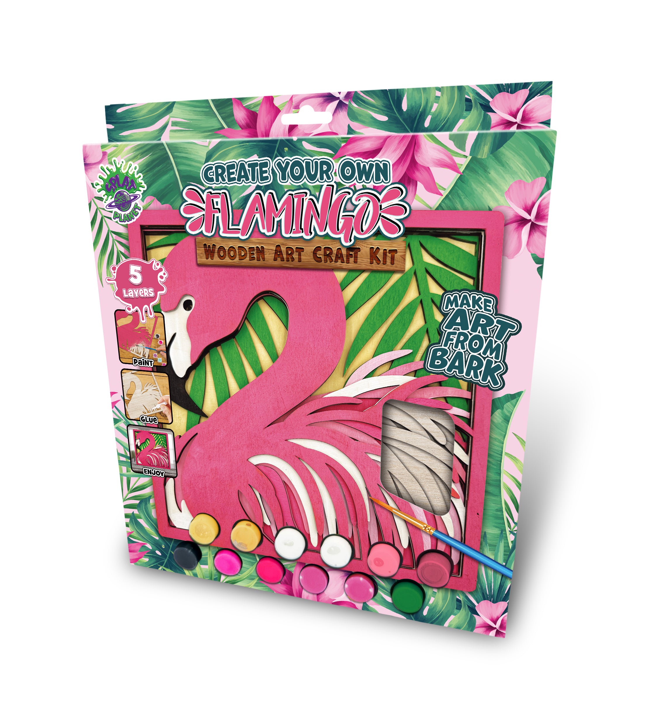 FFlamingo wooden art kit, Flamingo craft kit for kids, Layered Flamingo wood art, DIY Flamingo painting set, Tropical bird décor craft, Flamingo wall art, Kids Flamingo activity kit, Creative Flamingo project.