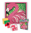 Flamingo wooden art kit, Flamingo craft kit for kids, Layered Flamingo wood art, DIY Flamingo painting set, Tropical bird décor craft, Flamingo wall art, Kids Flamingo activity kit, Creative Flamingo project.