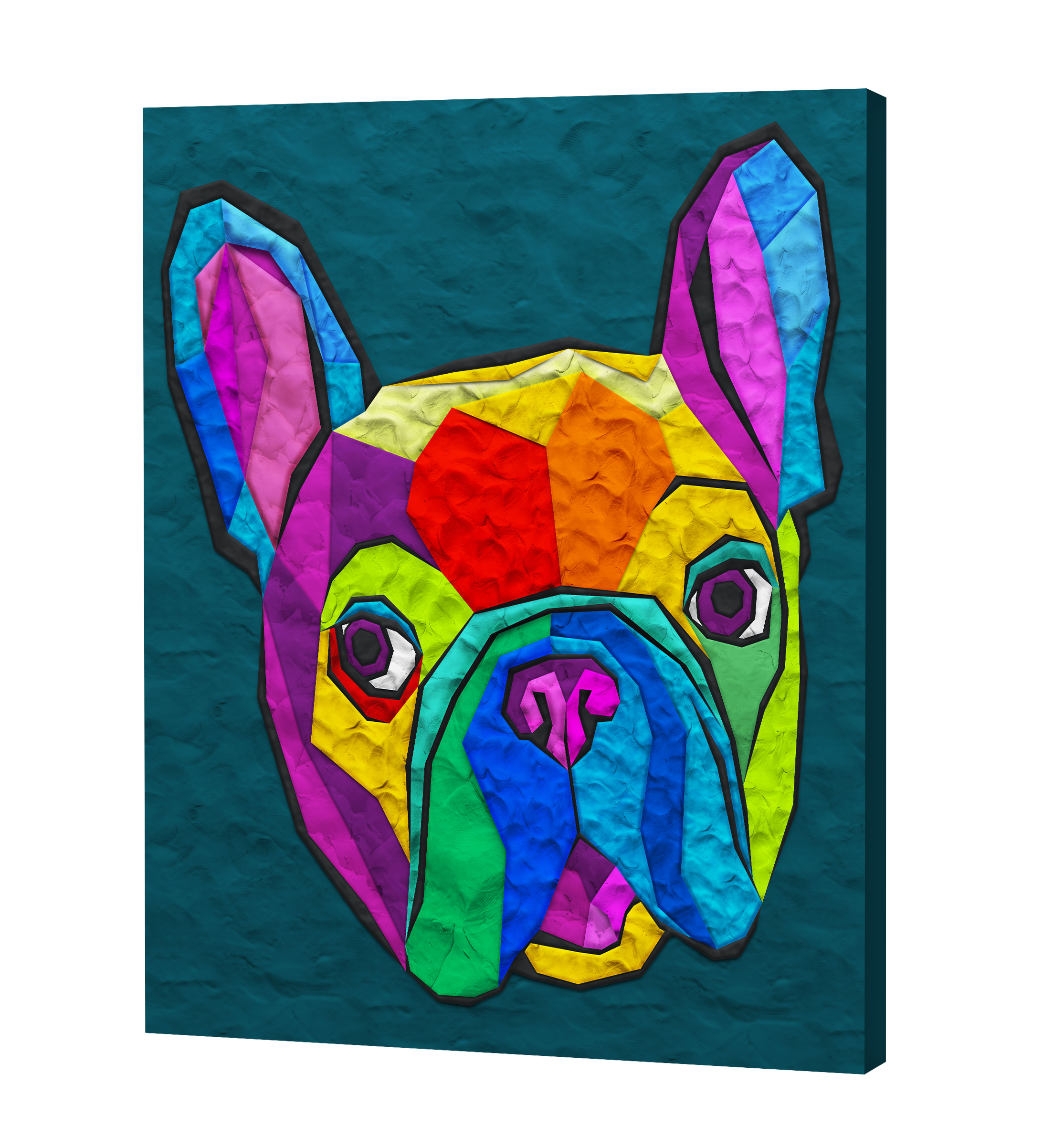 French Bulldog Clay Painting