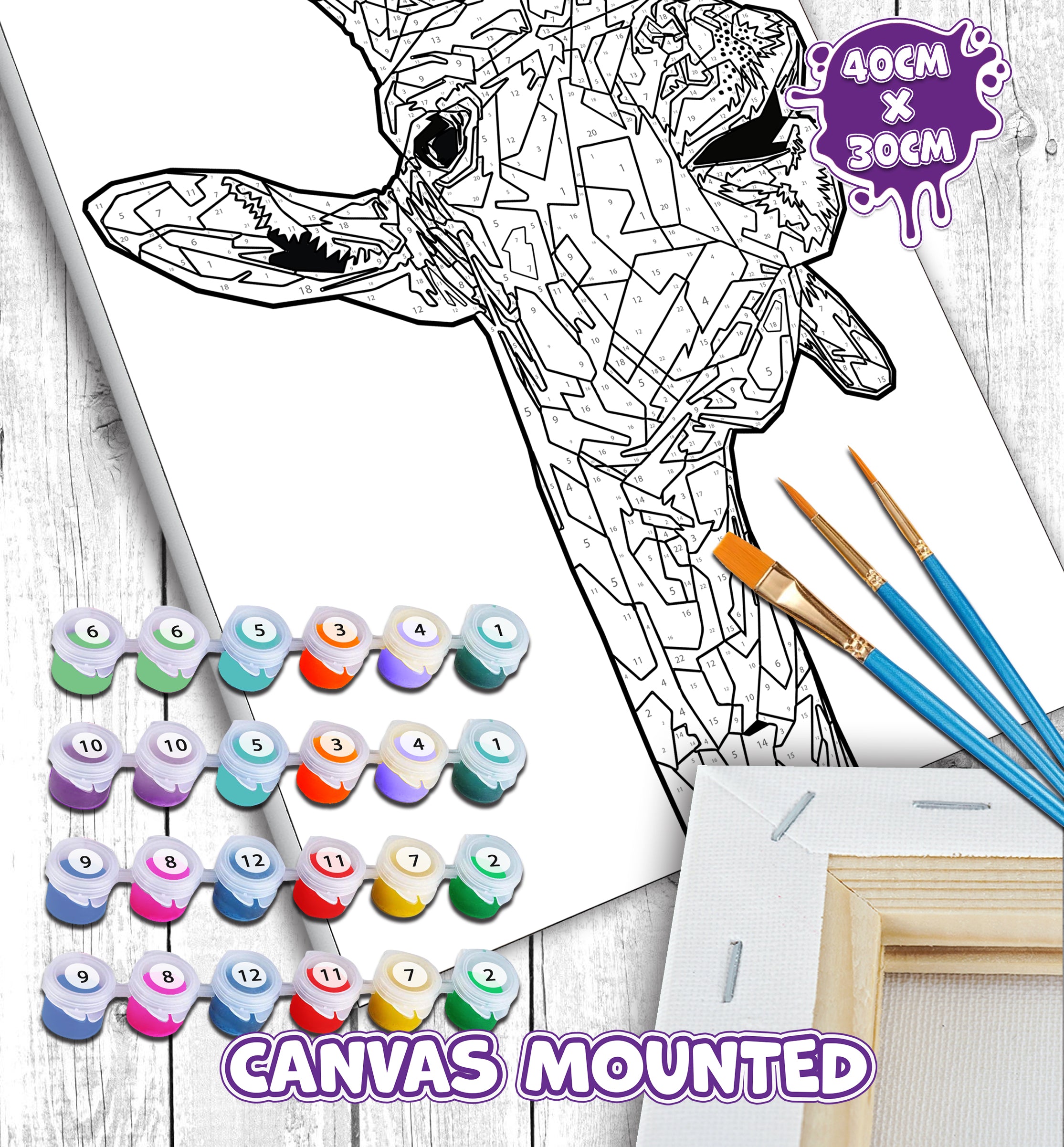 Giraffe paint by number, Giraffe painting, Giraffe painting for kids, Giraffe painting easy, Giraffe painting by numbers uk, washable acrylic paints, Giraffe gifts for girls, paint by number on canvas, paint by numbers ready for wall mounting, paint by numbers for kids, paint by numbers for beginners, paint by numbers for children, paint by numbers with frame, framed paint by numbers, giraffe gifts for girls, gifts for giraffe lovers, giraffe gifts for women, giraffe gifts for kid, arts and crafts for adult