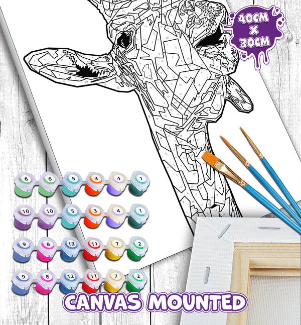 Giraffe paint by number, Giraffe painting, Giraffe painting for kids, Giraffe painting easy, Giraffe painting by numbers uk, washable acrylic paints, Giraffe gifts for girls, paint by number on canvas, paint by numbers ready for wall mounting, paint by numbers for kids, paint by numbers for beginners, paint by numbers for children, paint by numbers with frame, framed paint by numbers, giraffe gifts for girls, gifts for giraffe lovers, giraffe gifts for women, giraffe gifts for kid, arts and crafts for adult