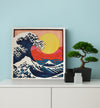 Great Wave wooden art kit, Japanese Wave craft kit, Hokusai inspired wooden art, Ocean wave wood layers, DIY Wave painting set, Traditional wave wall art, Kids Japanese art craft, Great Wave décor craft, Water themed art kit, Layered ocean wooden art, Creative Wave project.