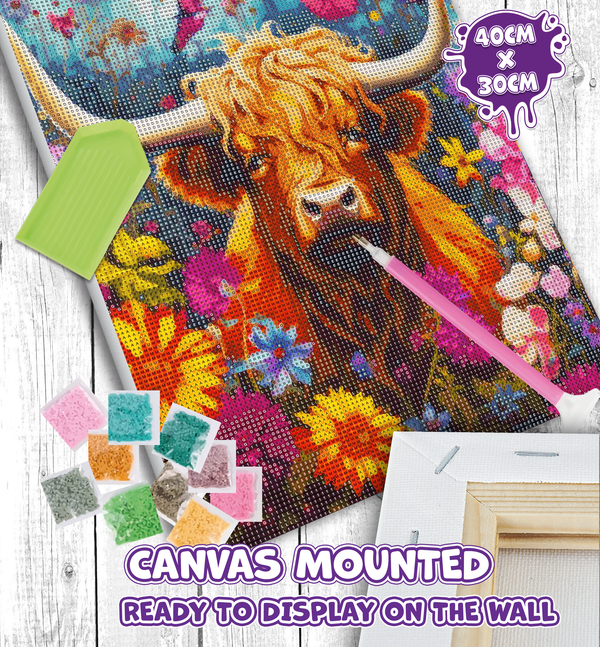 Highland Cow diamond painting, Higland Cow diamond art, Highland Cow diamond painting for kids, Highland cow diamond art kits, Highland Cow crystal art, Highland Cow crystal art set, 5D diamond painting kits, 5D diamond art, Highland Cow gifts, Highland Cow gifts for girls, framed diamond art kits, framed diamond painting, diamond painting for beginners, framed crystal art, Highland Cow toy, Highland Cow arts and crafts, Highland Cow canvas wall art, Highland Cow art kit,
