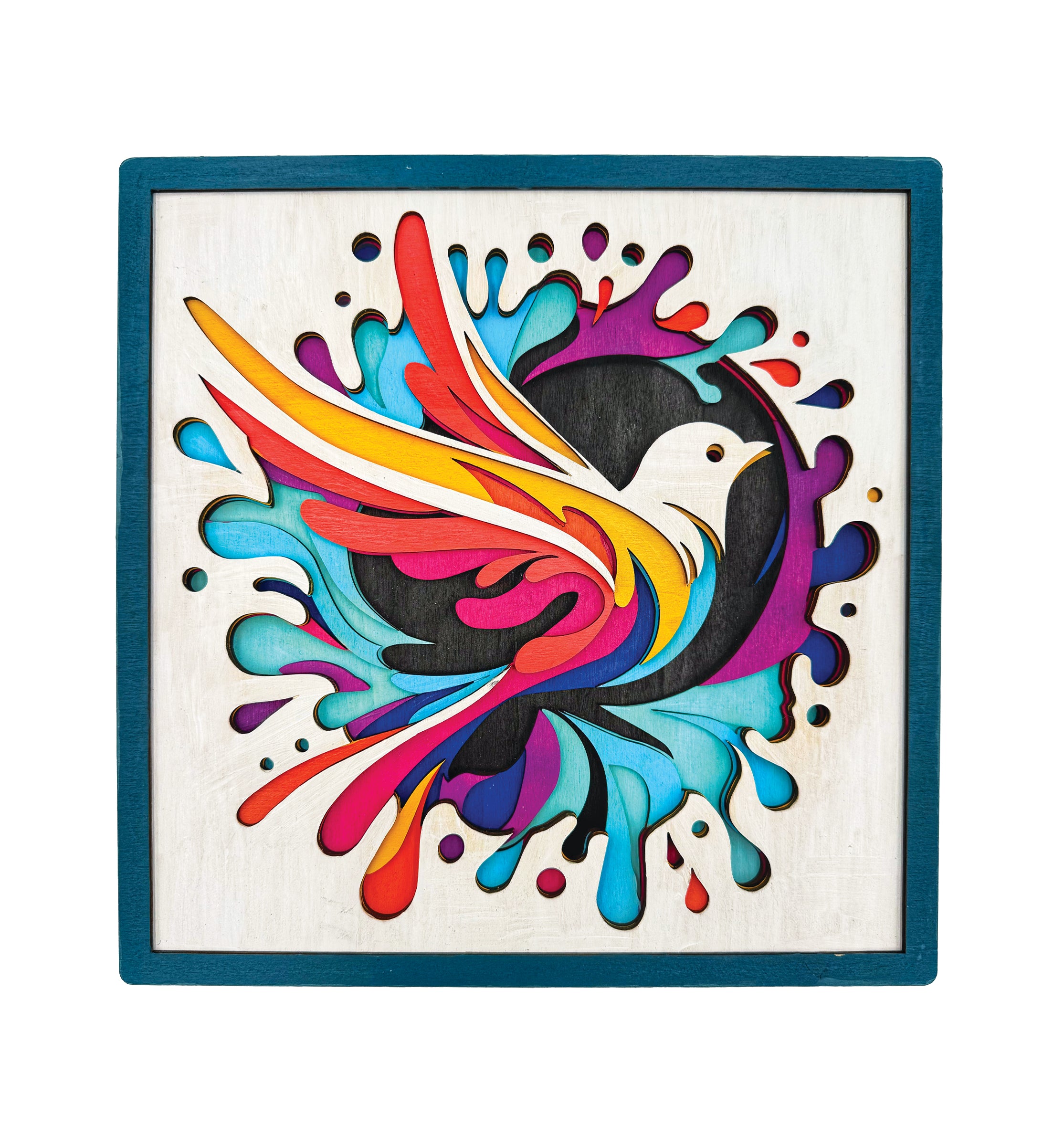 Hummingbird wooden art kit, Hummingbird craft kit for kids, Bird wooden painting set, DIY Hummingbird craft, Layered bird wooden art, Hummingbird wall décor, Nature themed craft kit, Hummingbird gift set, Kids bird craft activity, Colourful bird wooden art, Creative Hummingbird project.