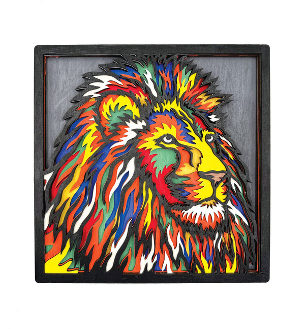Lion wooden art kit, Lion craft kit for kids, Lion layered wood art, Lion painting kit, DIY Lion craft, Jungle animal wooden art, Lion wall art, Lion gift for children, Lion arts and crafts, Creative Lion project, Wooden Lion painting set, Safari animal craft kit, Kids Lion activity kit, Lion plywood art, Lion home décor craft.