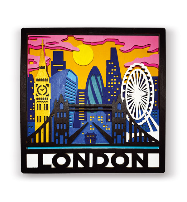 Wooden London Art Craft Kit