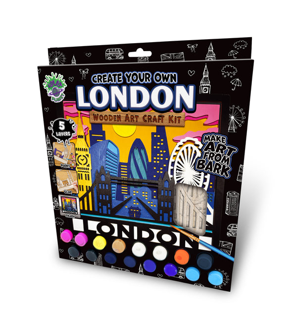 Wooden London Art Craft Kit