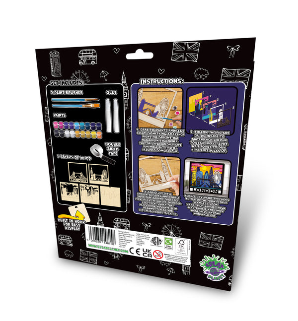 Wooden London Art Craft Kit
