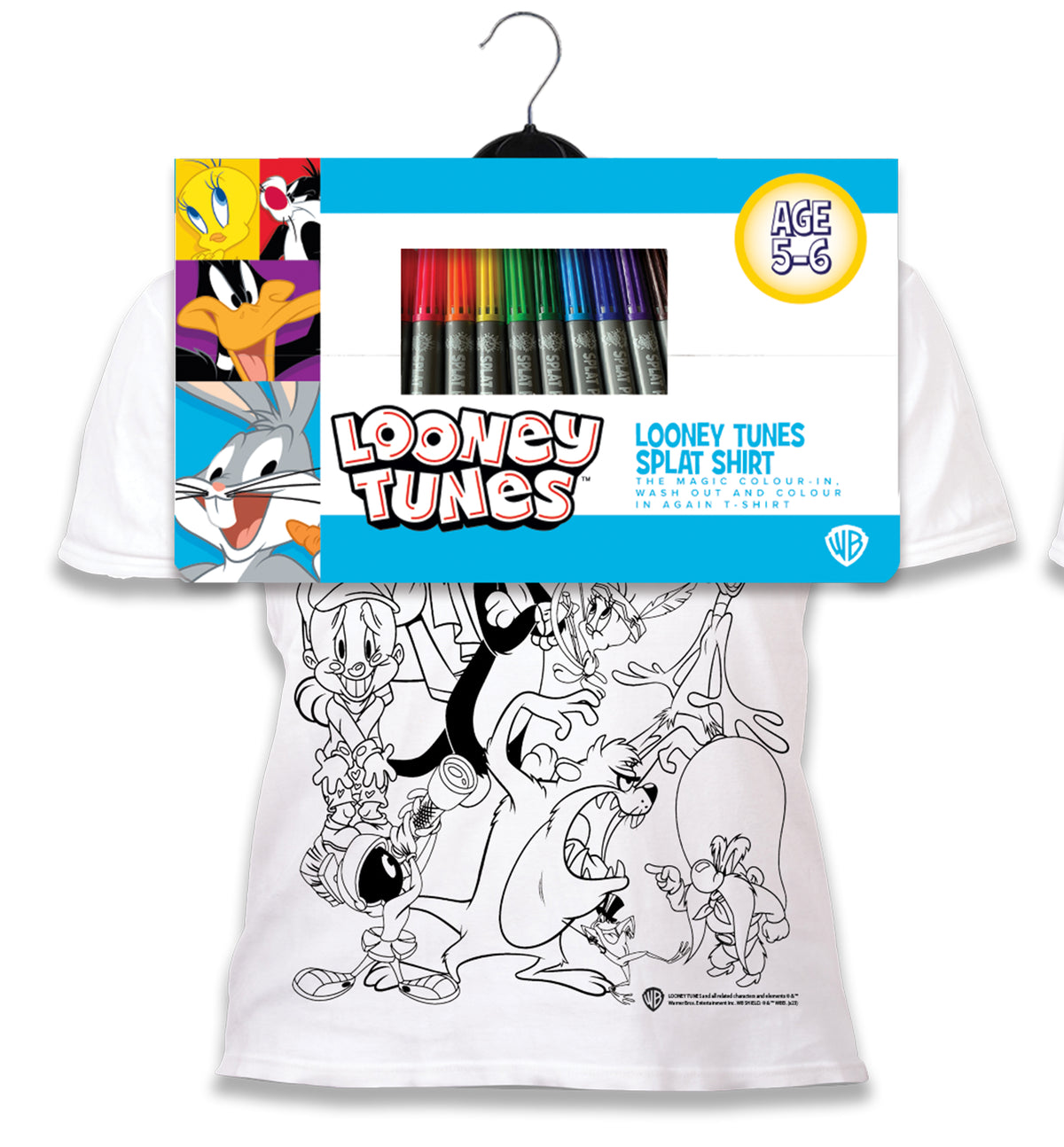 T-shirt à colorier - Splat Planet - Licorne étoiles - 10