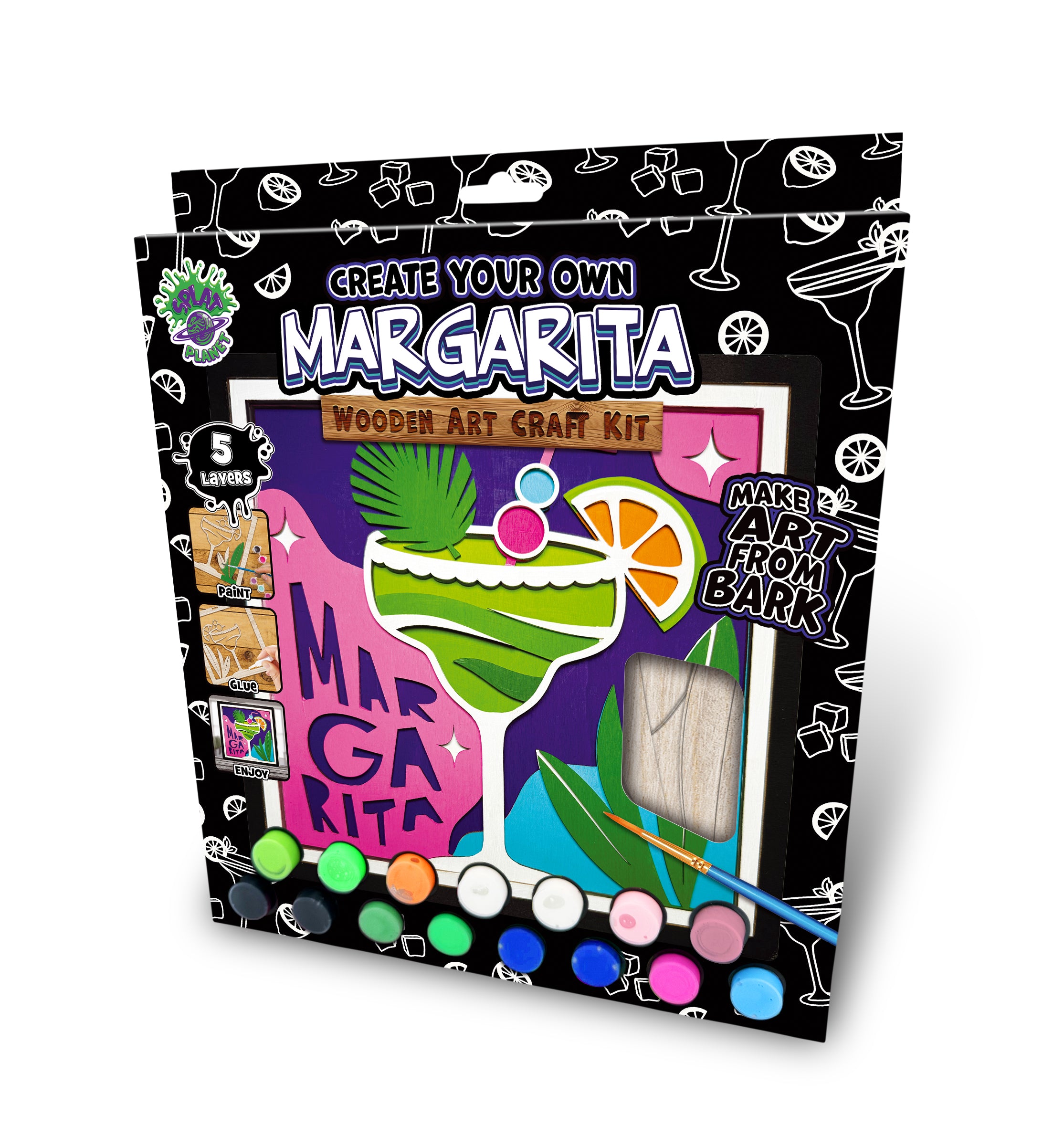 Wooden Margarita Art Craft Kit