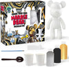 marble bear craft kit, pour painting kit, diy painting set for kids, neon art kit, metallic art kit, metallic pouring paint, neon pouring paint, arts and crafts toys, Fluid bear, painting for girls boys, splat planet bear, kids creative gift, diy toy craft, educational art supplies, birthday gifts for children, fun indoor activities, art projects for kids