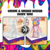 marble bear craft kit, pour painting kit, diy painting set for kids, neon art kit, metallic art kit, metallic pouring paint, neon pouring paint, arts and crafts toys, painting for girls boys, splat planet bear, kids creative gift, diy toy craft, educational art supplies, birthday gifts for children, fun indoor activities, art projects for kids