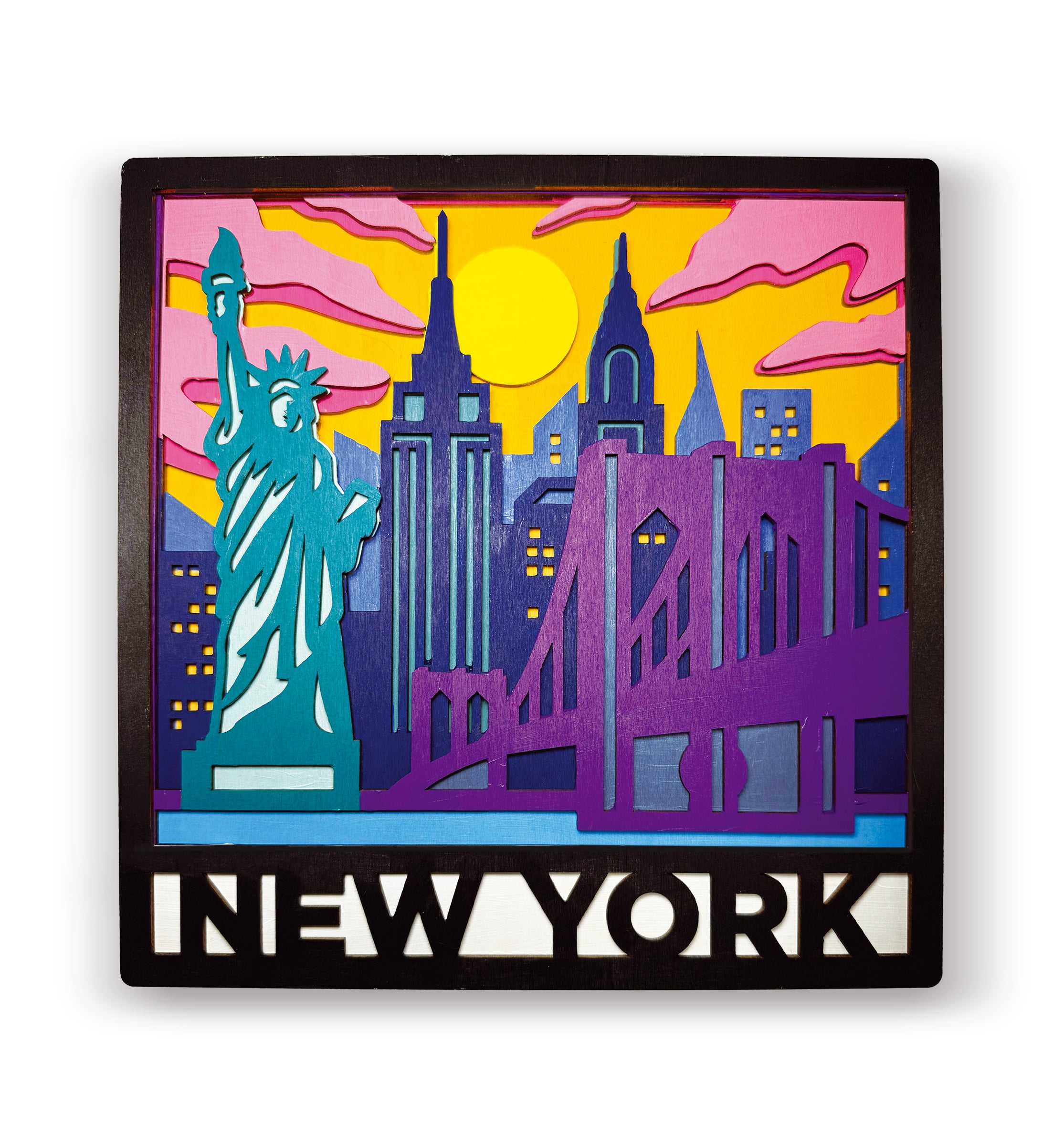 Wooden New York Art Craft Kit