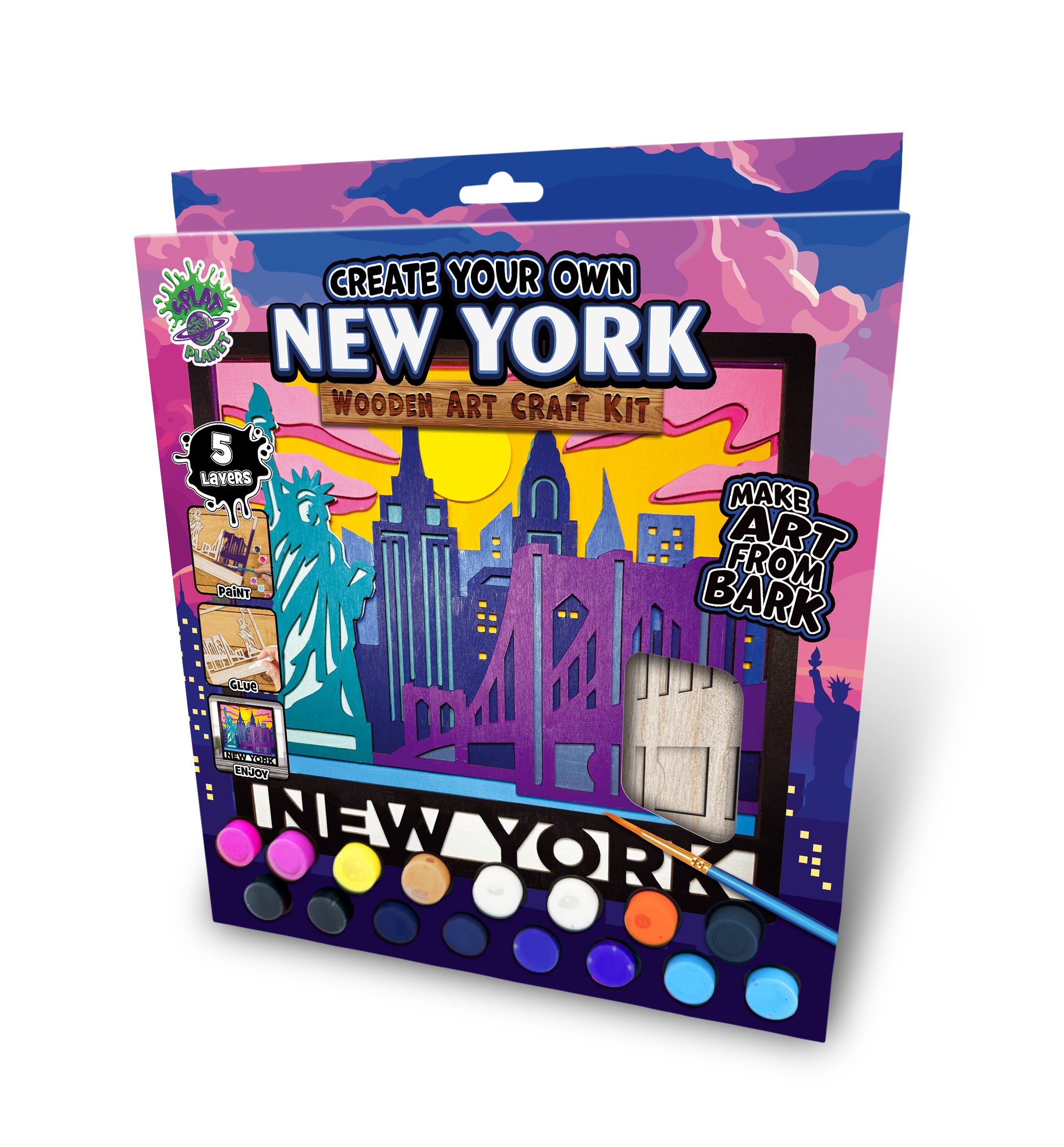 Wooden New York Art Craft Kit