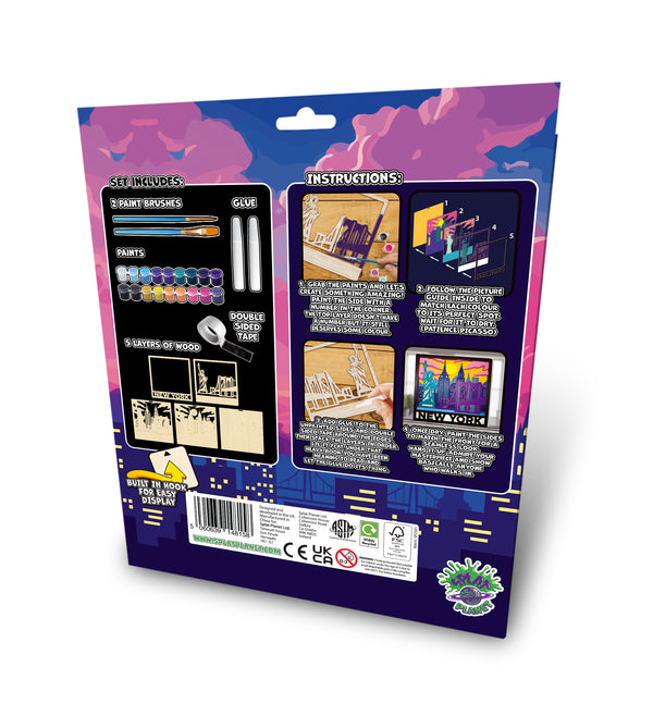 Wooden New York Art Craft Kit