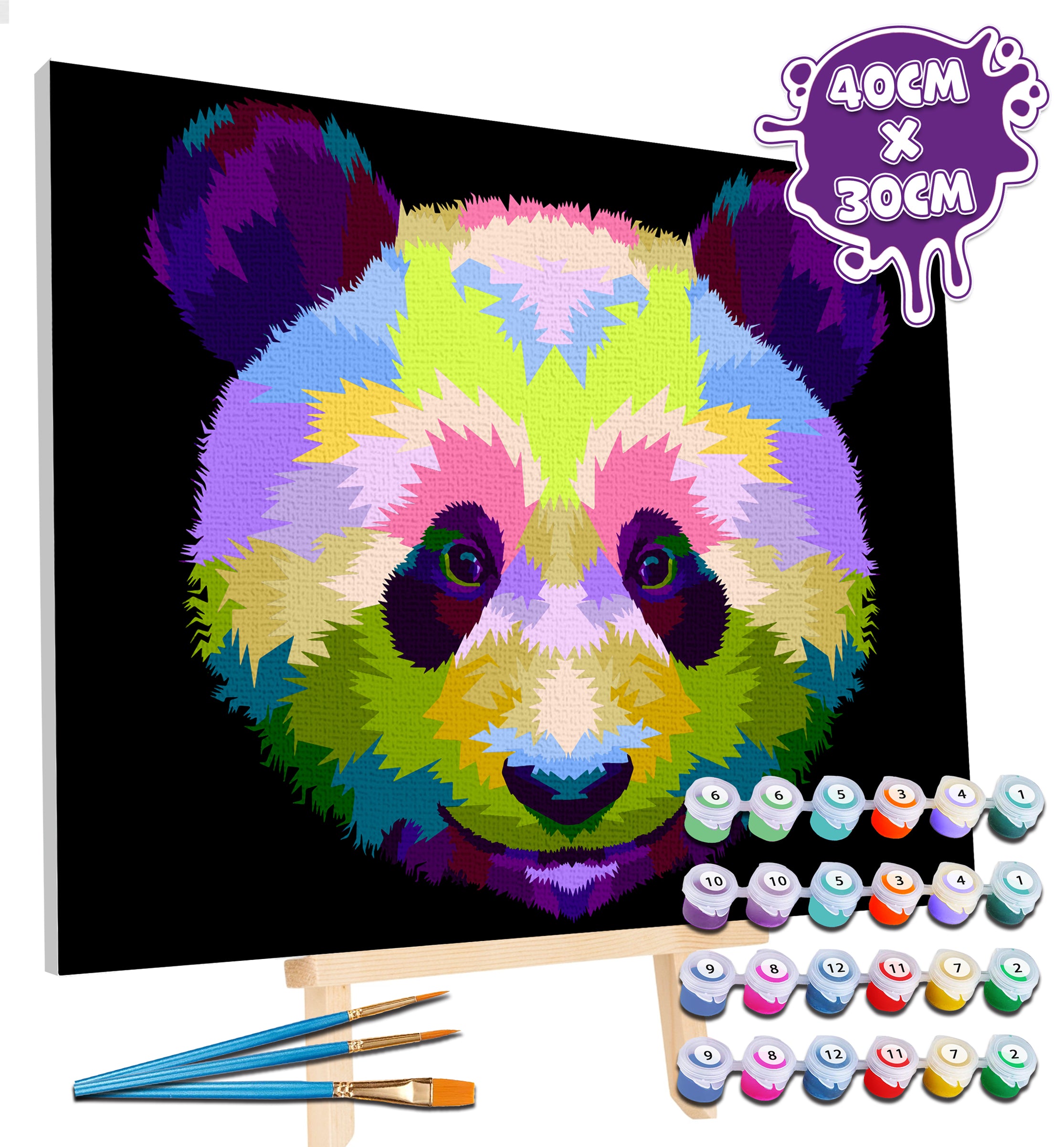 Panda paint by number, Panda painting, Panda painting for kids, Panda painting easy, Panda painting by numbers uk, Panda painting set, washable acrylic paints, Panda gifts for girls, paint by number on canvas, paint by numbers ready for wall mounting, paint by numbers for kids, paint by numbers for beginners, paint by numbers for children, paint by numbers with frame, framed paint by numbers, panda gifts for girls, gifts for panda lovers, panda gifts for women, panda gifts for kid, arts and crafts for adult