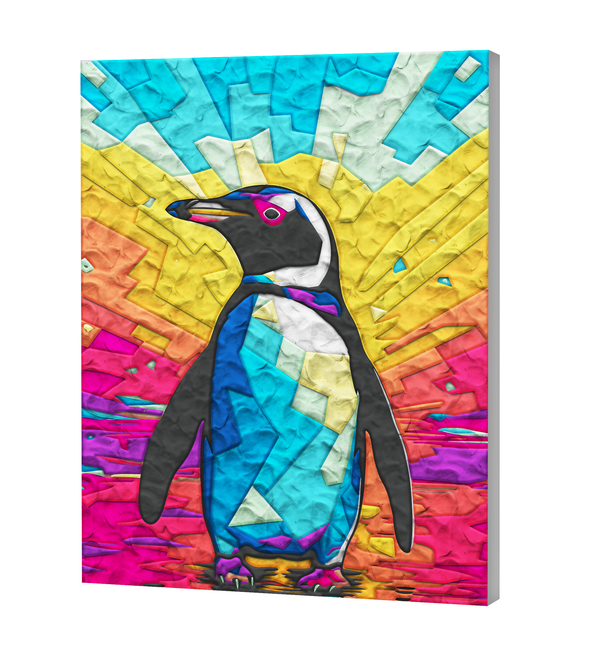 Penguin Clay Painting