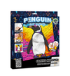 Penguin Clay Painting 30x30 cm