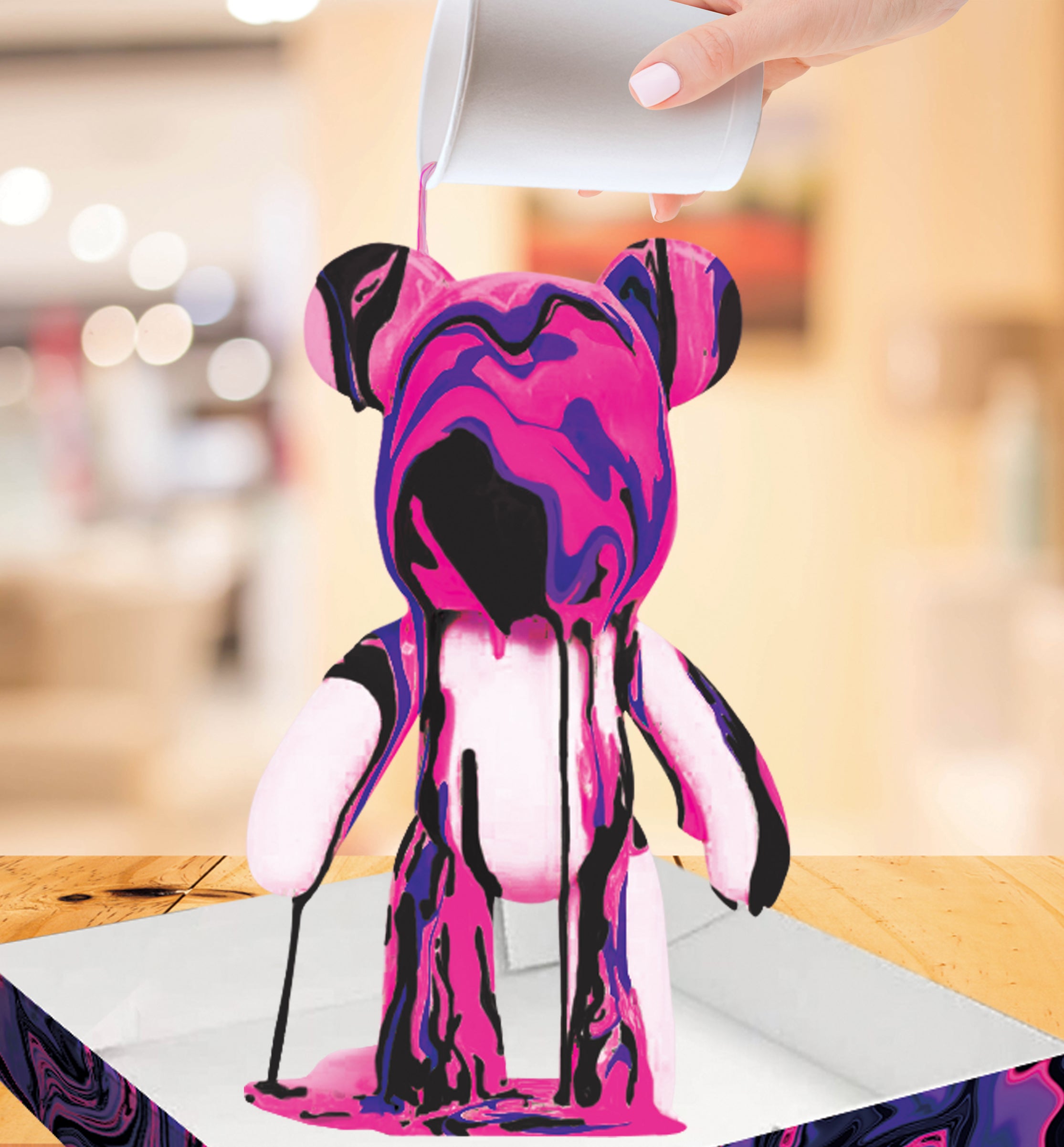 Pink Marble Bear kit