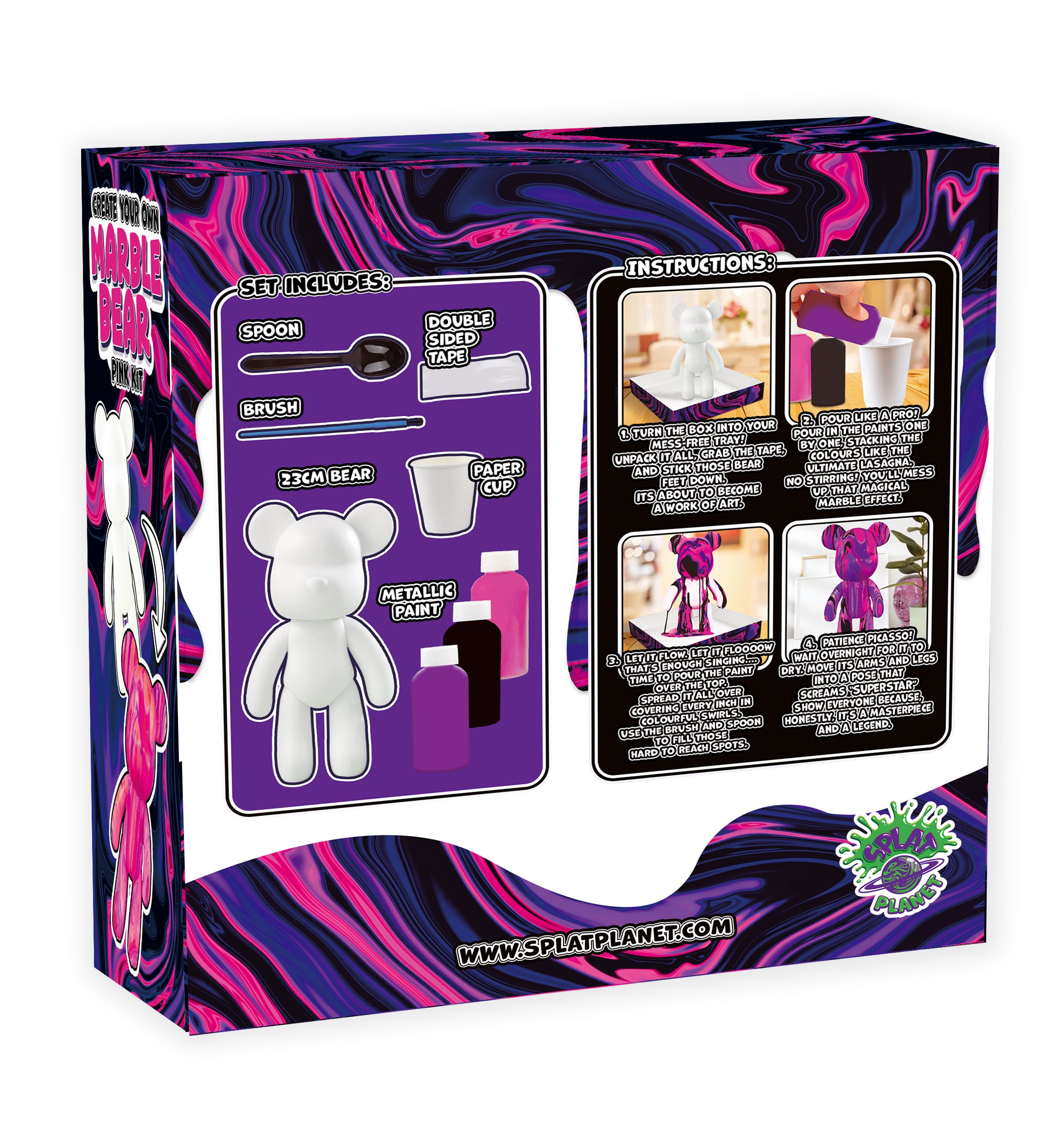 Pink Marble Bear kit