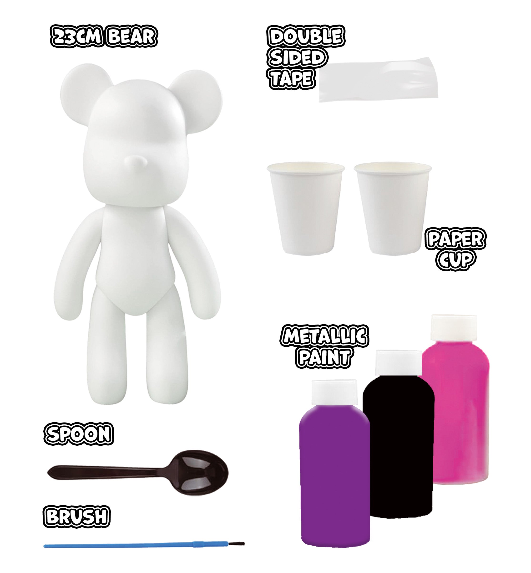 Pink Marble Bear kit