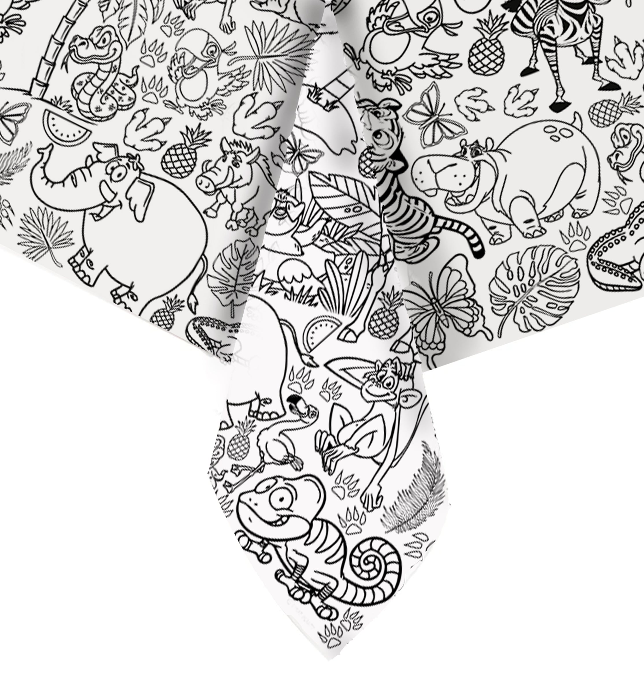Safari colouring tablecloth, Animal colouring table cover, Kids safari colouring poster, Party colouring table cloth, Eco friendly kids colouring activity, Splat Planet safari craft, Giant colouring sheet for kids