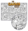 Safari colouring tablecloth, Animal colouring table cover, Kids safari colouring poster, Party colouring table cloth, Eco friendly kids colouring activity, Splat Planet safari craft, Giant colouring sheet for kids