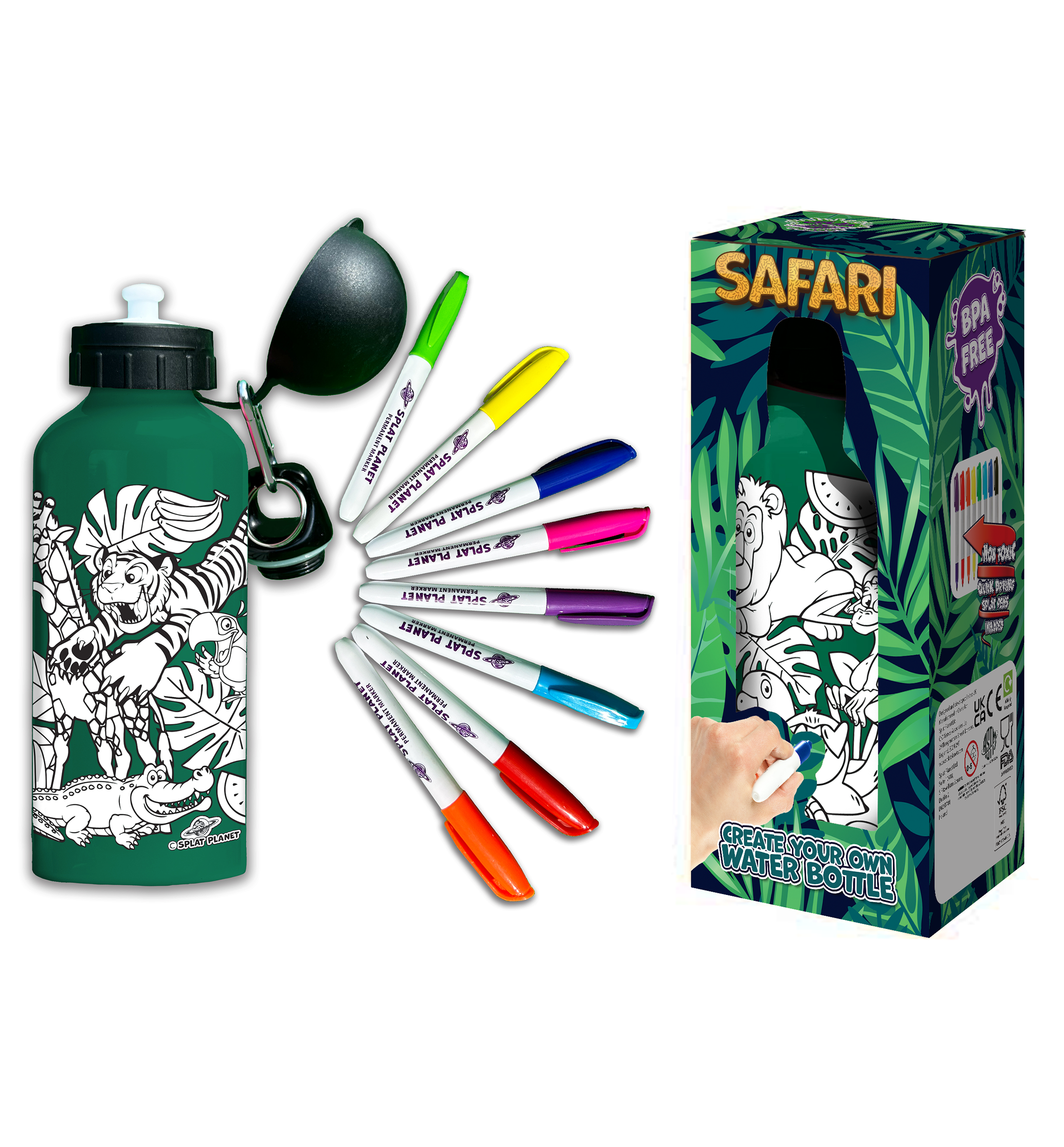 Safari Colour-in Bottle