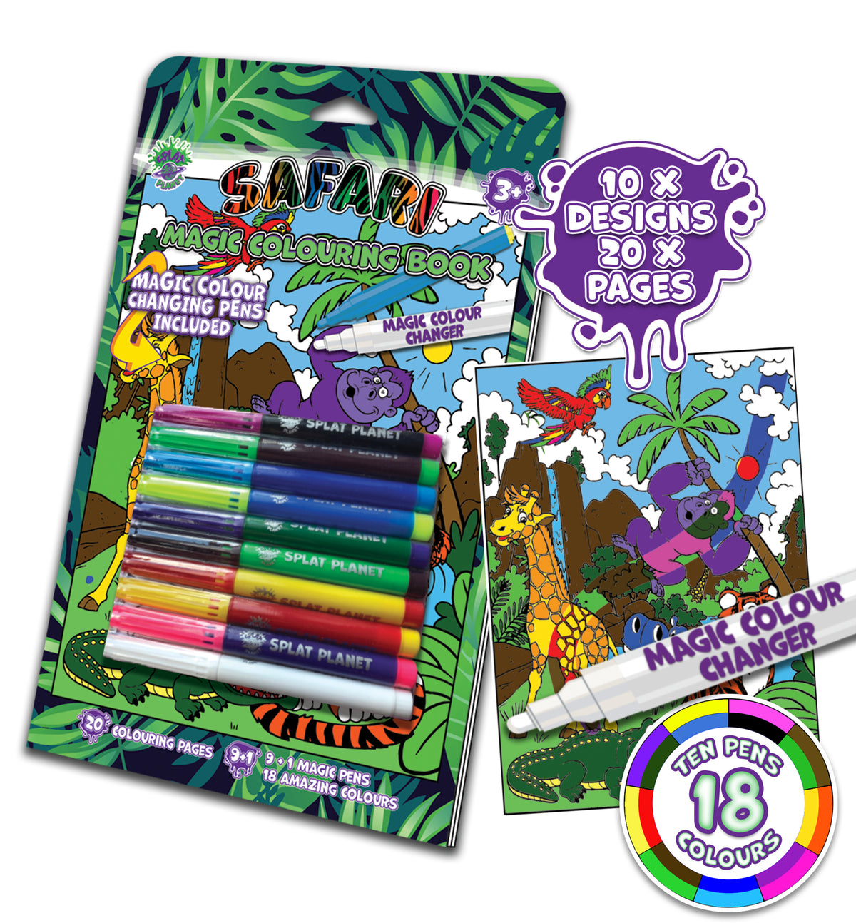 Splat Planet | Magic Colouring Books