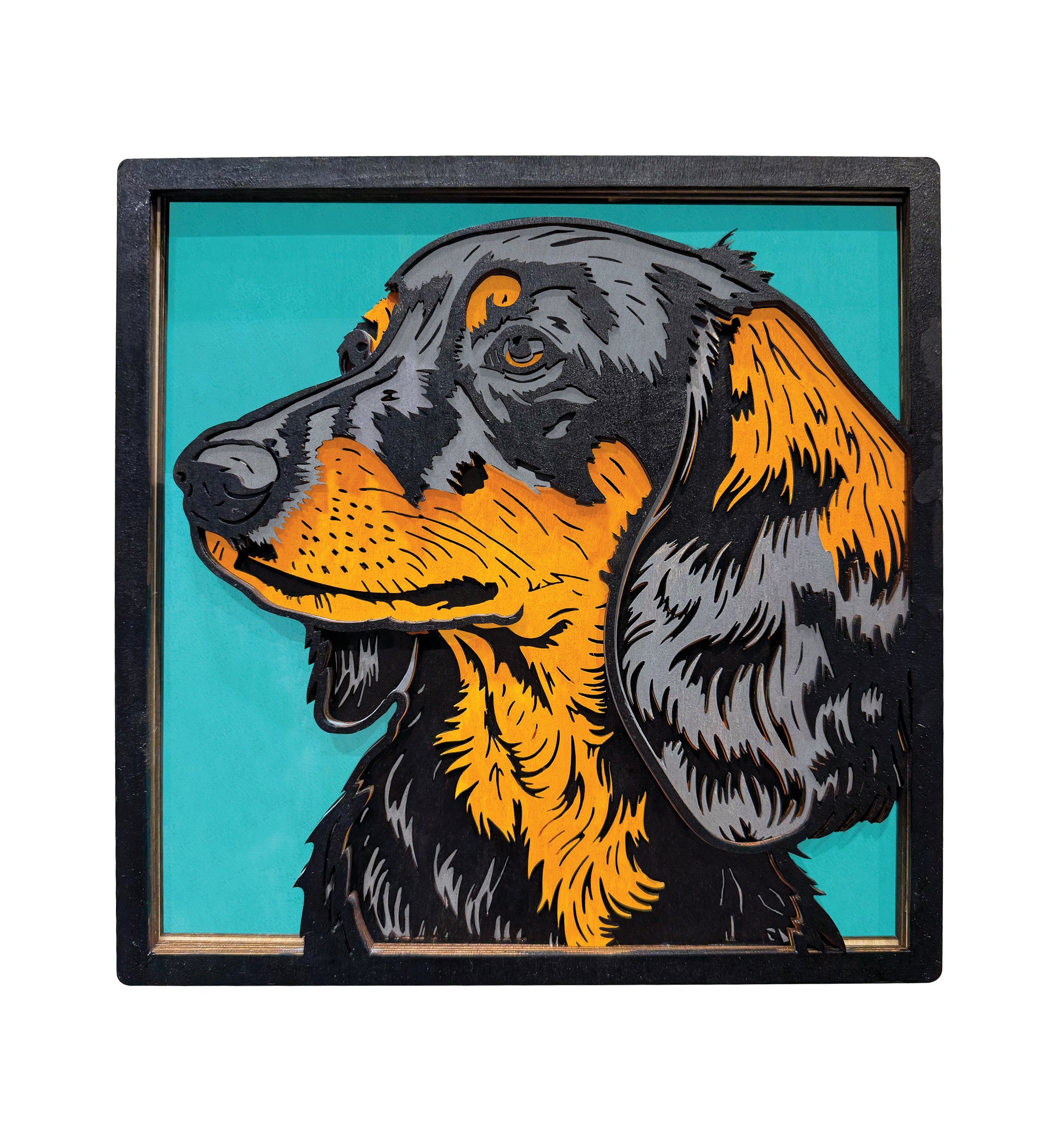 Sausage dog wooden art kit, Dachshund craft kit for kids, Sausage dog wood painting set, Cute dog wooden art, DIY dog craft, Dachshund wall art, Sausage dog gift for children, Layered dog wood art, Creative dog project, Wooden Dachshund décor, Kids dog craft activity, Dog lover gift crafts.