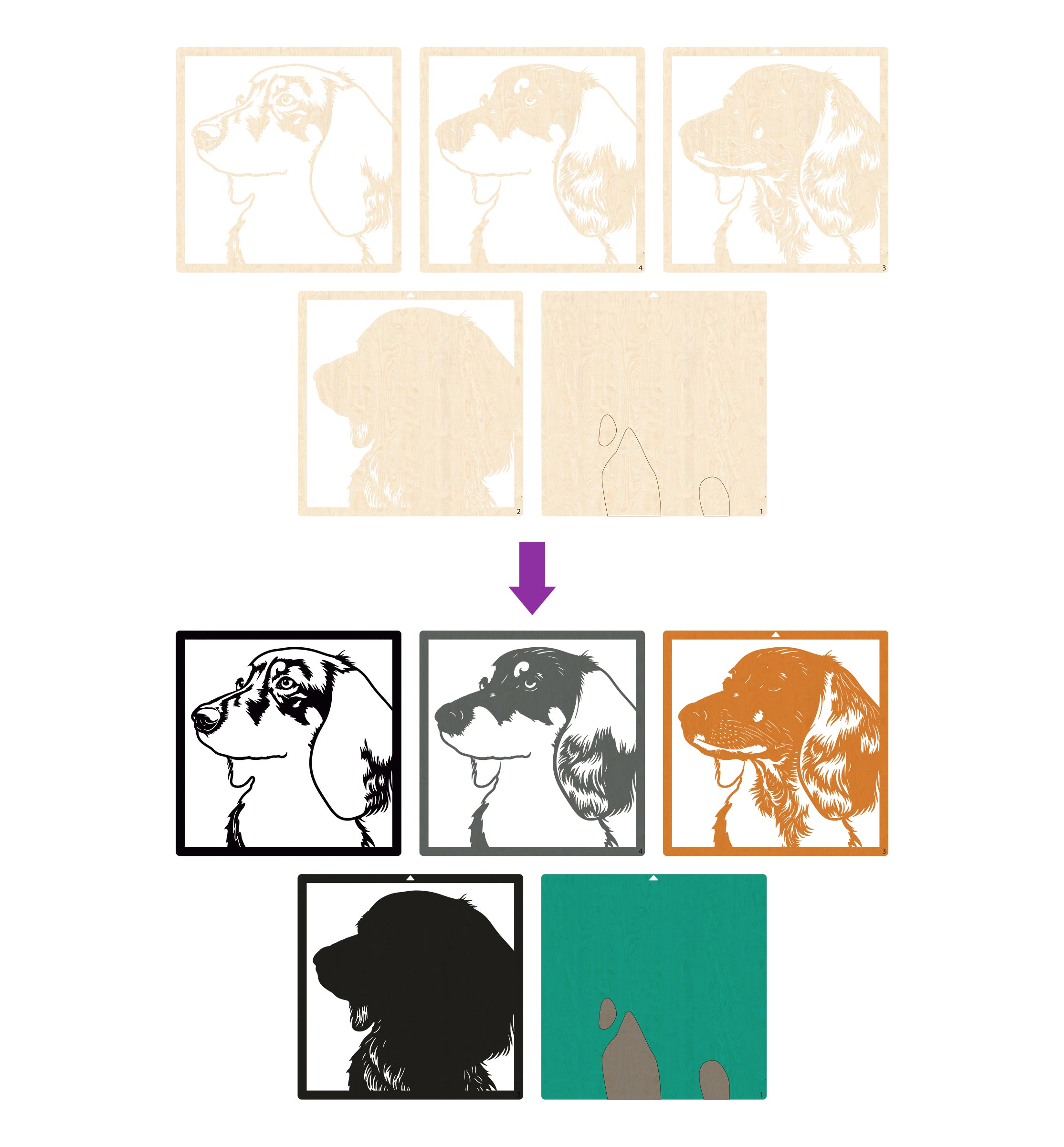 Sausage dog wooden art kit, Dachshund craft kit for kids, Sausage dog wood painting set, Cute dog wooden art, DIY dog craft, Dachshund wall art, Sausage dog gift for children, Layered dog wood art, Creative dog project, Wooden Dachshund décor, Kids dog craft activity, Dog lover gift crafts.