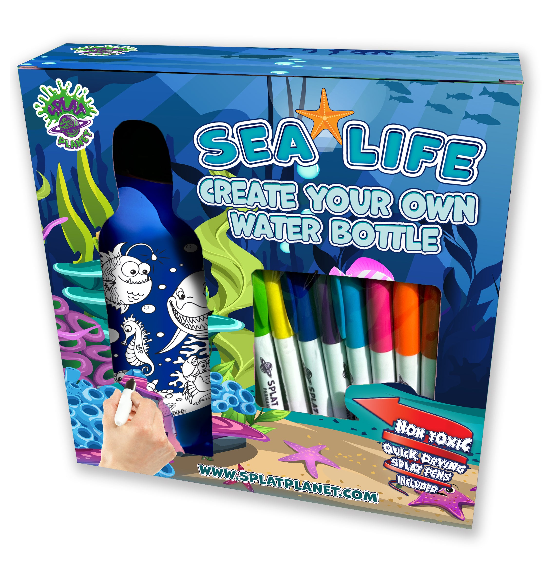 Sea Life Colour-in Bottle