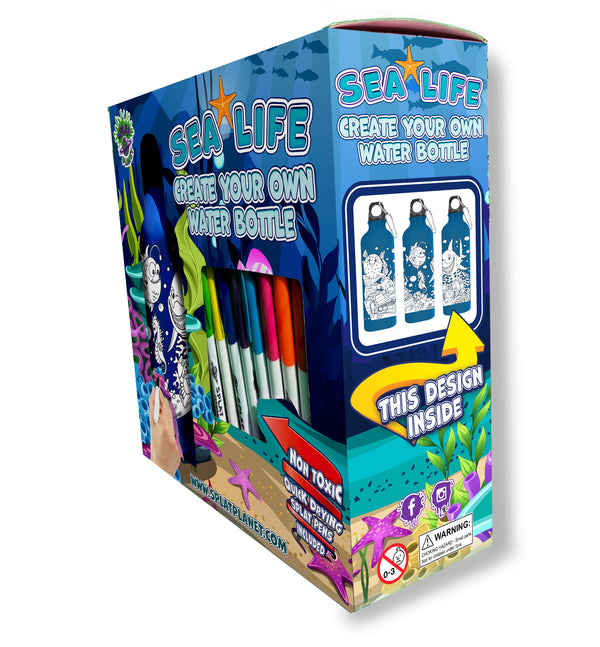 Sea Life Colour-in Bottle