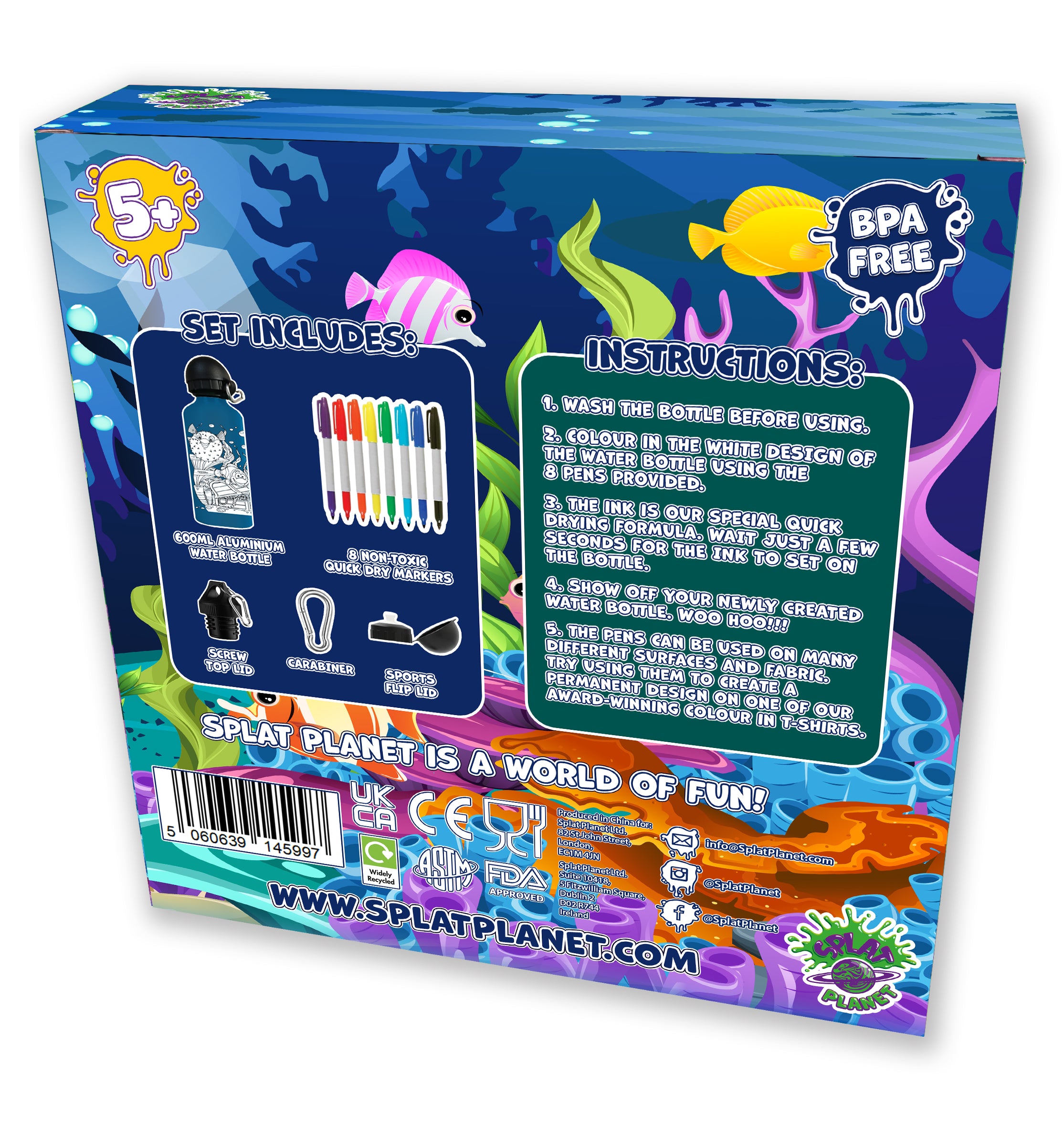 Sea Life Colour-in Bottle