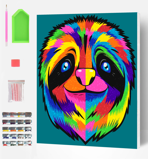 Sloth diamond painting, Sloth diamond art, Sloth diamond painting for kids, Sloth diamond art kits, Sloth crystal art, Sloth crystal art set, 5D diamond painting kits, 5D diamond art, Sloth gifts, sloth gifts for girls, framed diamond art kits, framed diamond painting, diamond painting for beginners, framed crystal art,sloth toy, sloth arts and crafts, sloth canvas wall art, sloth art kit,