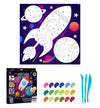 Space Clay Painting 30x30 cm