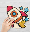 Space clay colouring kit, Space themed clay art set, Space clay craft for kids, DIY space modelling kit, 3D space clay project, Sensory space clay kit, Creative space craft activity, Non-toxic clay craft set, Outer space clay art kit, Kids space craft