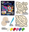 Space clay colouring kit, Space themed clay art set, Space clay craft for kids, DIY space modelling kit, 3D space clay project, Sensory space clay kit, Creative space craft activity, Non-toxic clay craft set, Outer space clay art kit, Kids space craft
