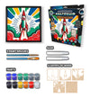 Spaceship wooden art kit, Rocket craft kit for kids, Space rocket wood painting set, DIY spaceship craft, Astronaut themed wooden art, Space décor project, Kids rocket activity kit, Creative space art craft.