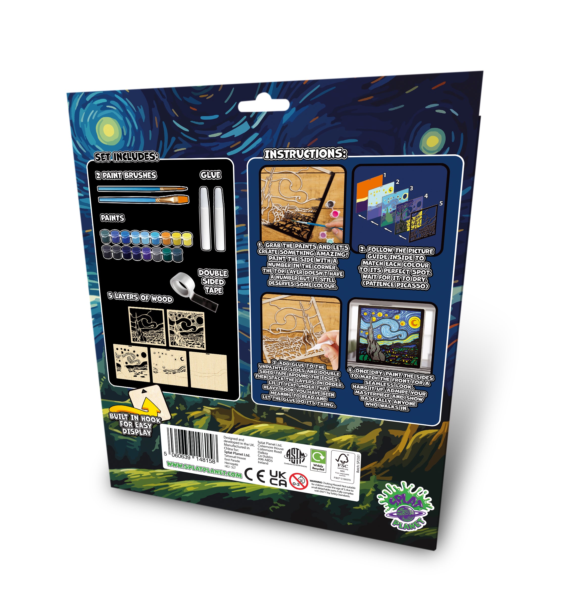 Wooden Starry Night Craft Kit