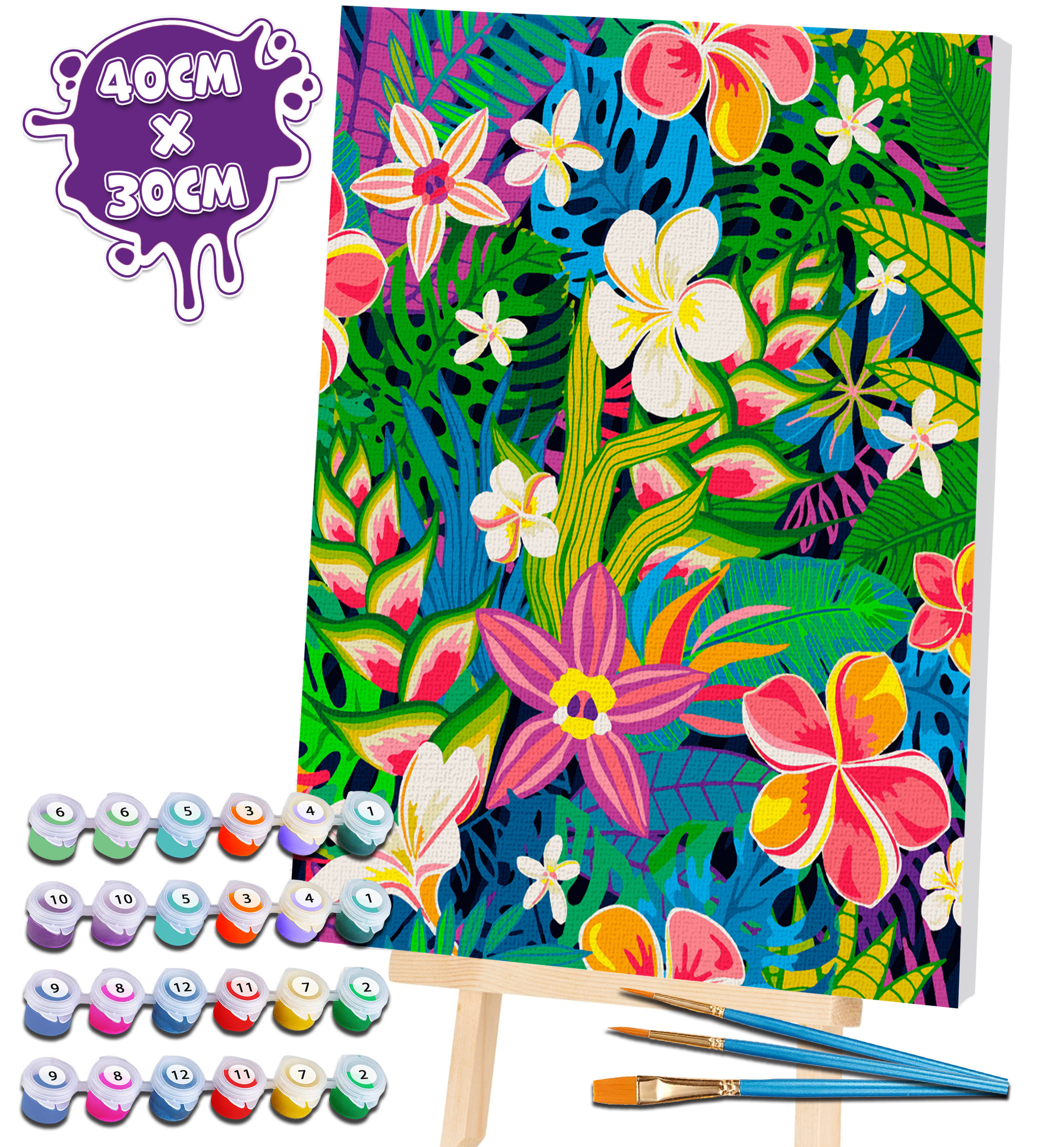 Flower paint by number, Flower painting, Flower painting for kids, Flower painting easy, Flower painting by numbers uk, Flower painting set, washable acrylic paints, Flower gifts for girls, paint by number on canvas, paint by numbers ready for wall mounting, paint by numbers for kids, paint by numbers for beginners, paint by numbers with frame, framed paint by numbers, flowers gifts for girls, gifts for flowers lovers, flowers gifts for women, flowers gifts for kid, arts and crafts for adults