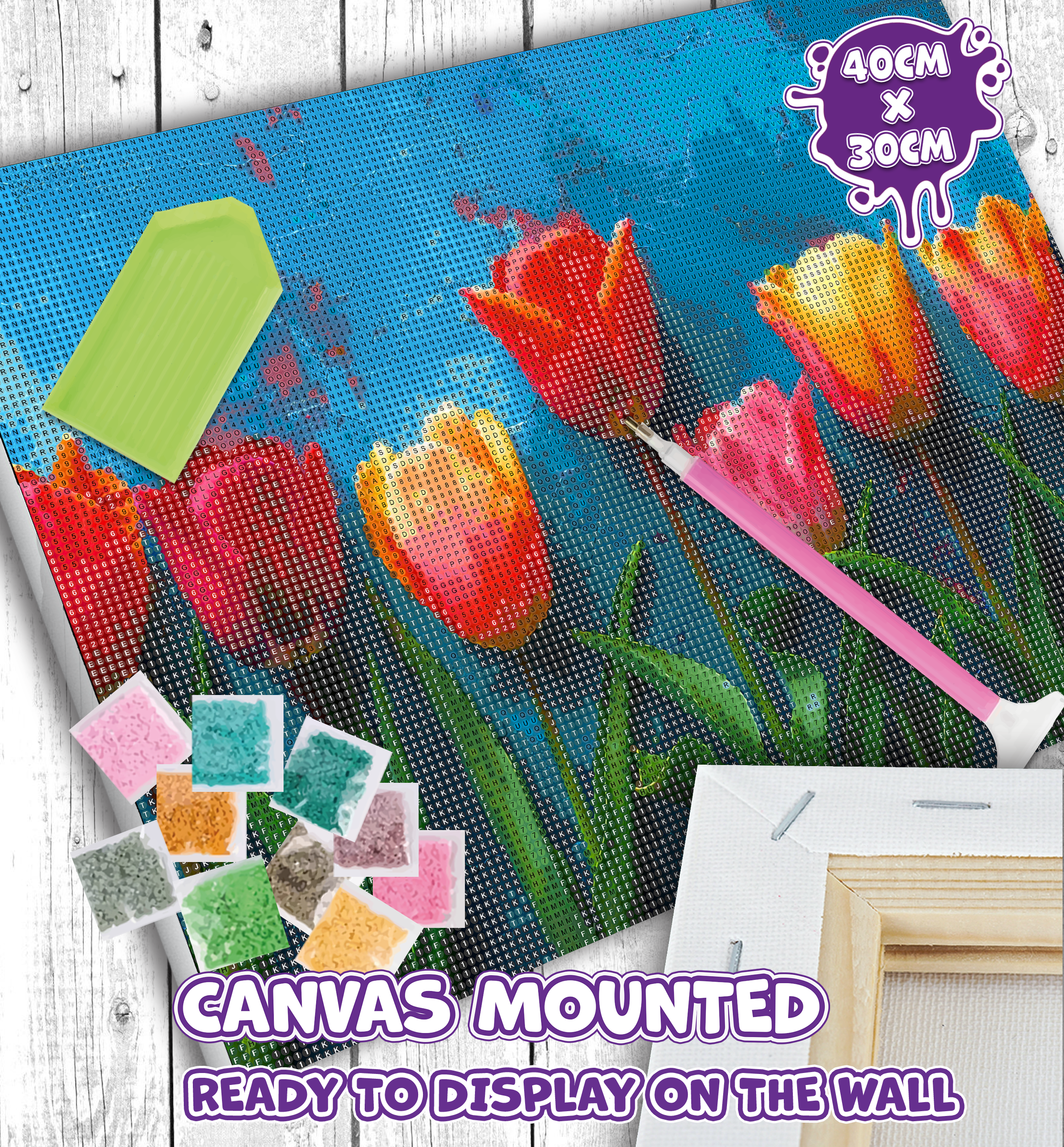 Tulips diamond painting, Flowers diamond art, Tulips diamond painting for kids, Flowers diamond art kits, Tulips crystal art, Flowers crystal art set, 5D diamond painting kits, 5D diamond art, Tulips gifts, Flowers gifts for girls, framed diamond art kits, framed diamond painting, diamond painting for beginners, framed crystal art, Tulips toy, Flowers arts and crafts, Tulips canvas wall art, Flowers art kit, 