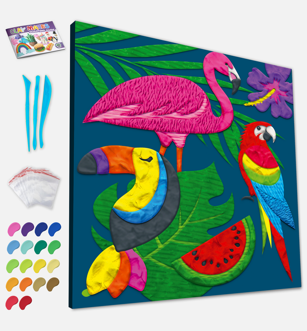 Tropical Clay Painting 30x30 cm