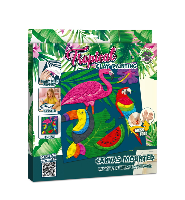 Tropical Clay Painting 30x30 cm