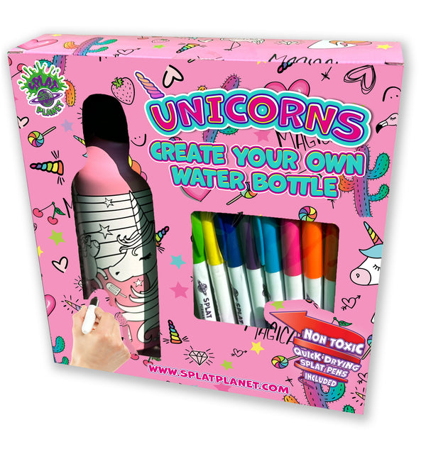 Unicorn Colour-in Bottle