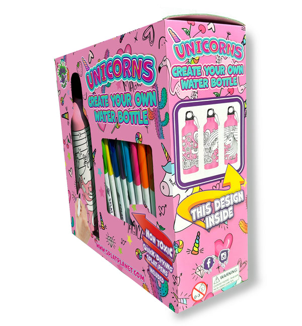 Unicorn Colour-in Bottle